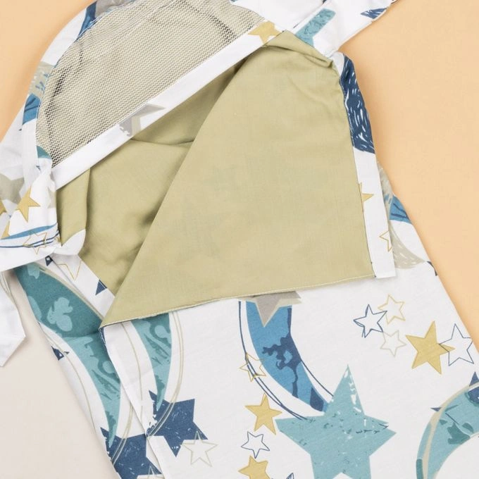 غطاء ساتر الرضاعة قطن طبقتين - نجوم