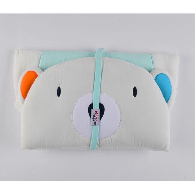 مفرش مشمع مبطن مع مخدة متصلة للأطفال