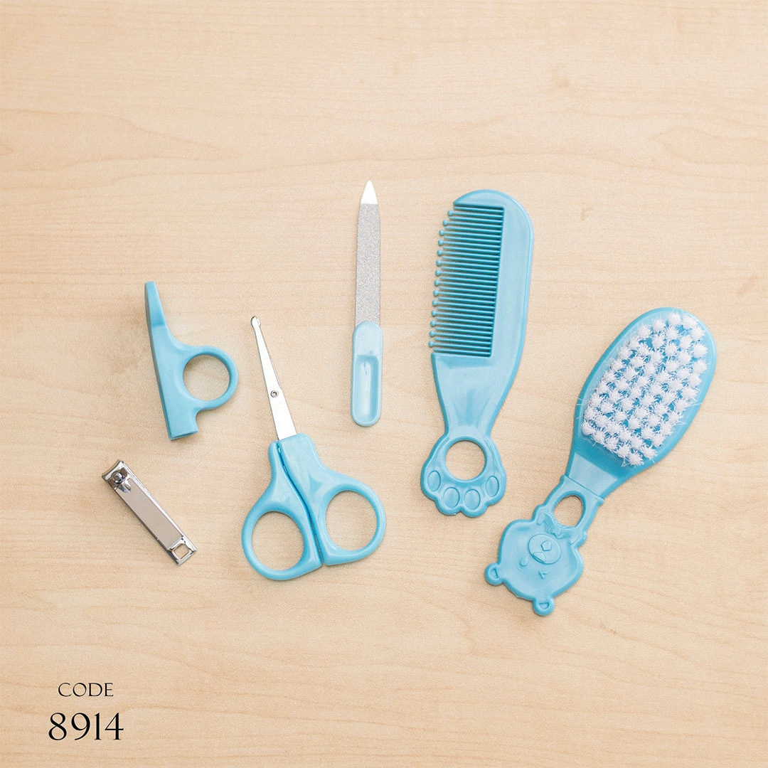 طقم العناية للأطفال - 4 قطع - لبني