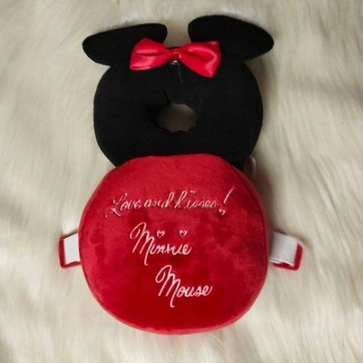 8801 مخدة مسند لرأس الطفل - Minnie Mouse - أسود/أحمر