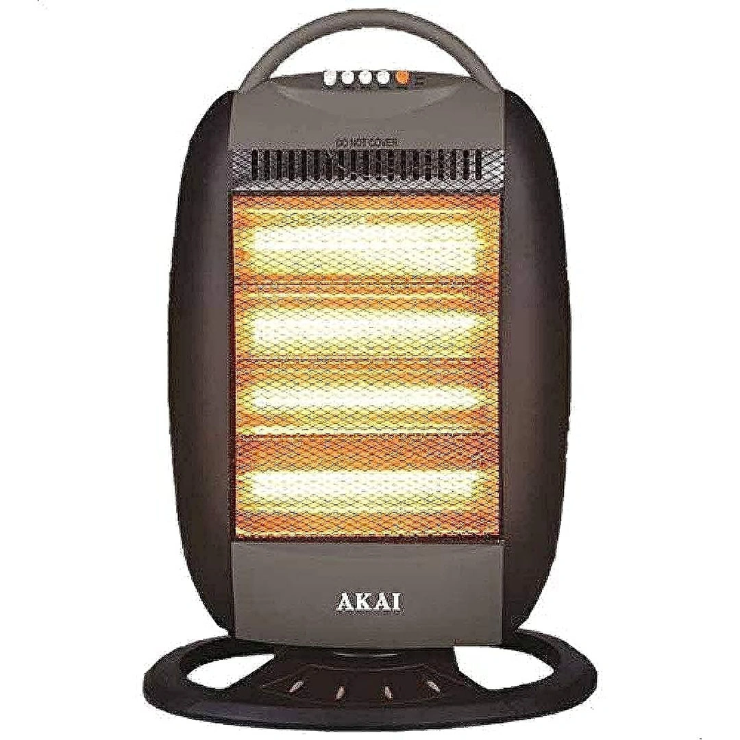 أكاي دفاية كهربائية 4 شمعات 1600 واط أسود AK-16