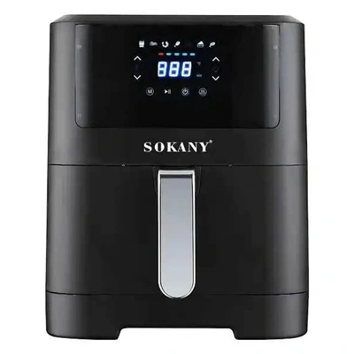 SK-8043 قلاية هوائية - 8 لتر - 2000 وات - أسود