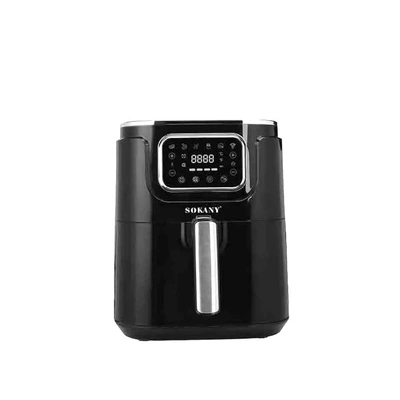 SK-8041 مقلاة هوائية ذكية - 8 لتر- 1700 واط - فضي/أسود