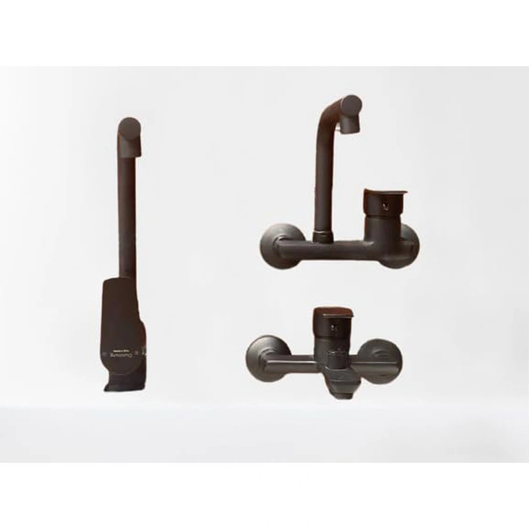 طقم خلاط مياه أنيق - أسود