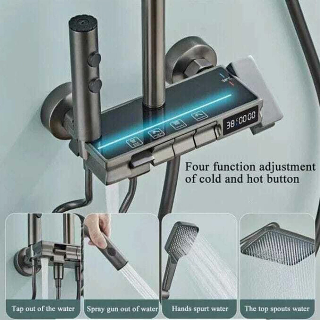 شاور سمارت معدن 2*1 ديجيتال - رمادي