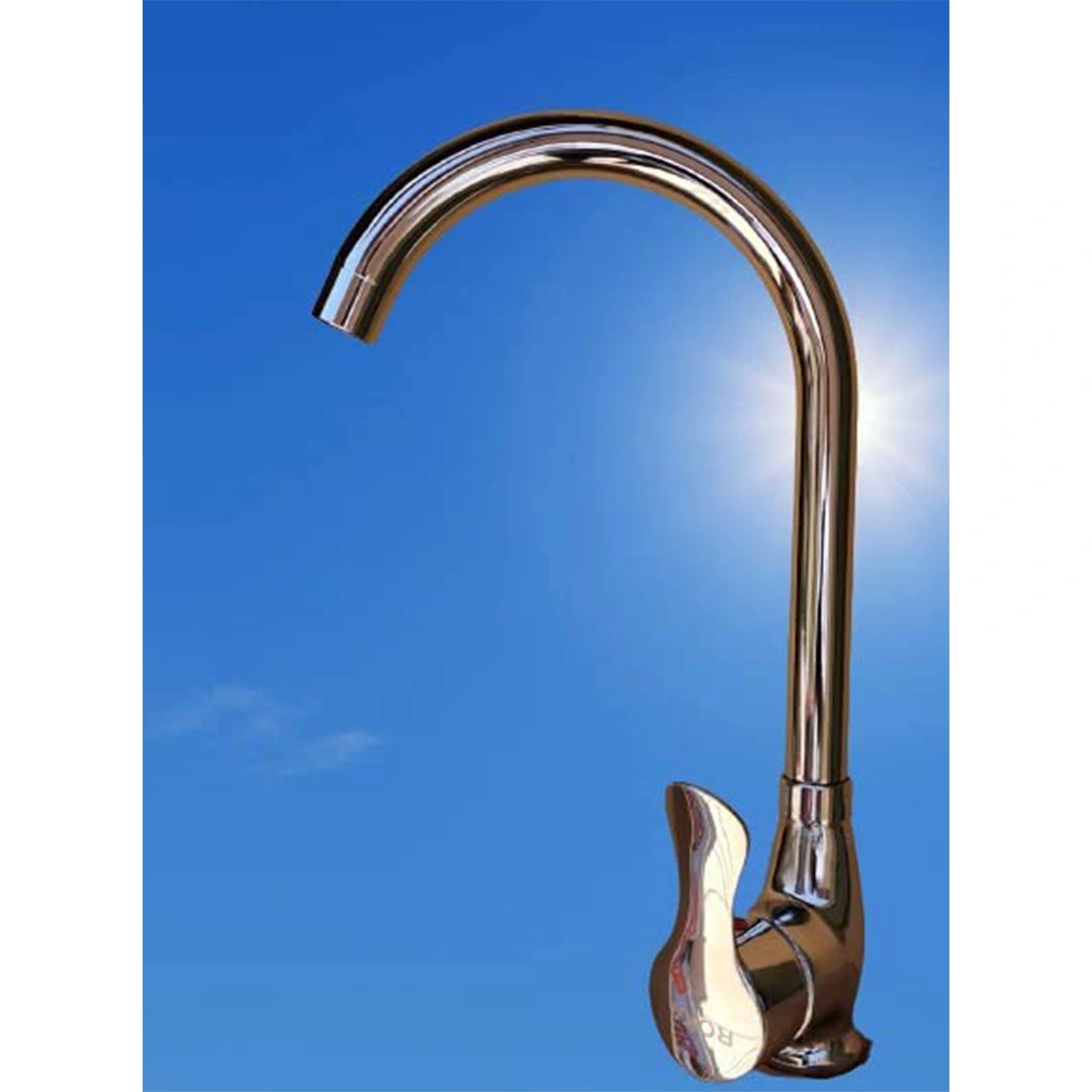 طقم خلاطات نحاس مع مقبض تكات - فضي