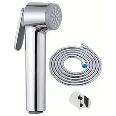 طقم شطاف للحمام رشاش - فضي - 3 قطع