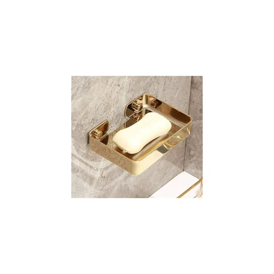 حامل صابون استانلس ستيل بشكل عصري - ذهبي