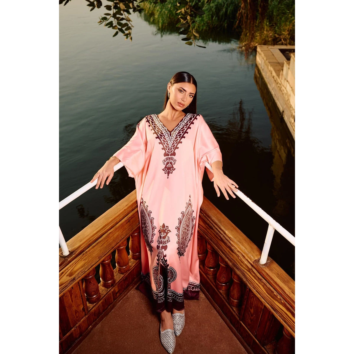 فستان قفطان ماكسي مطبوع من كارينا 58793