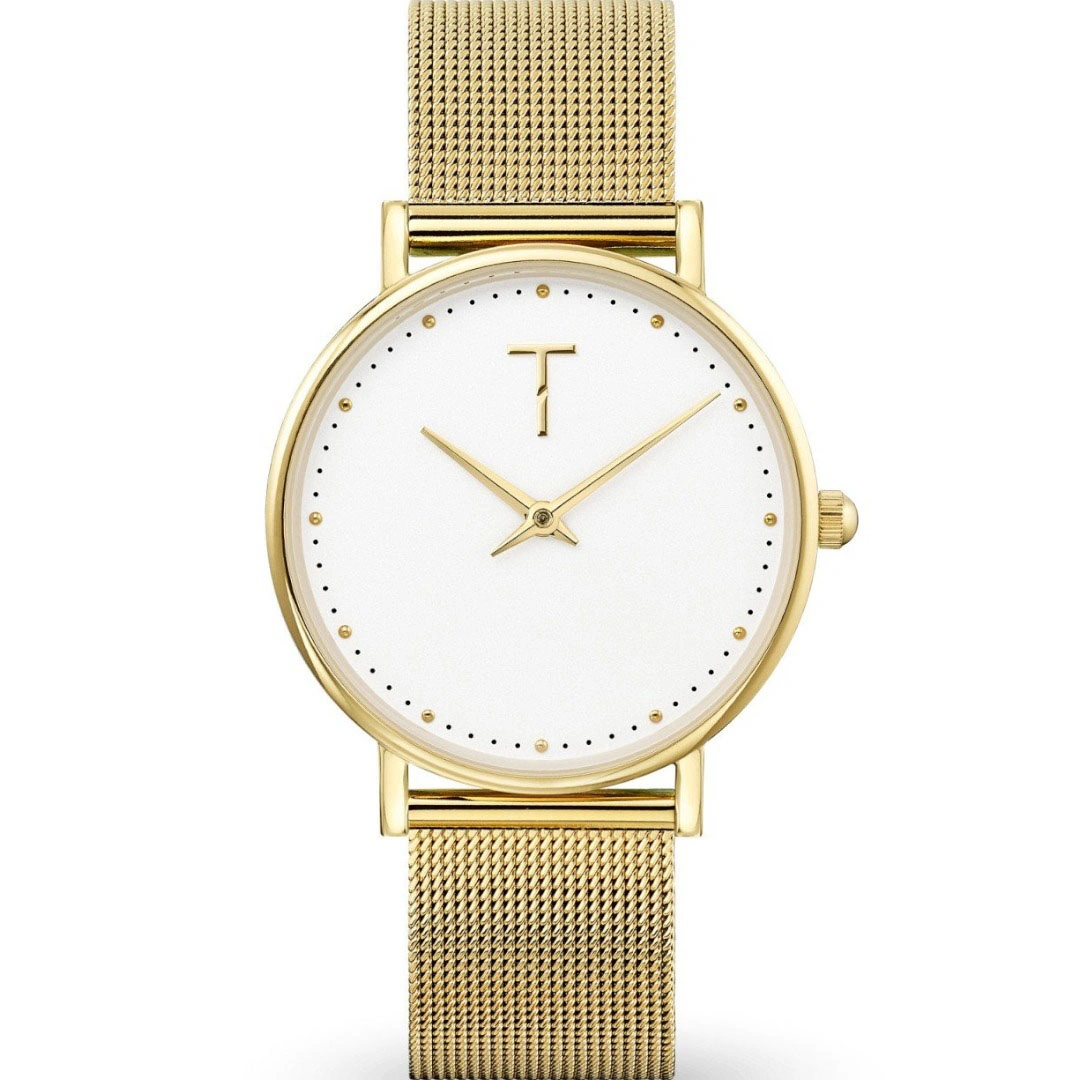 TLAF006 ساعة كلاسيك حريمي مقاومة للماء - جولد