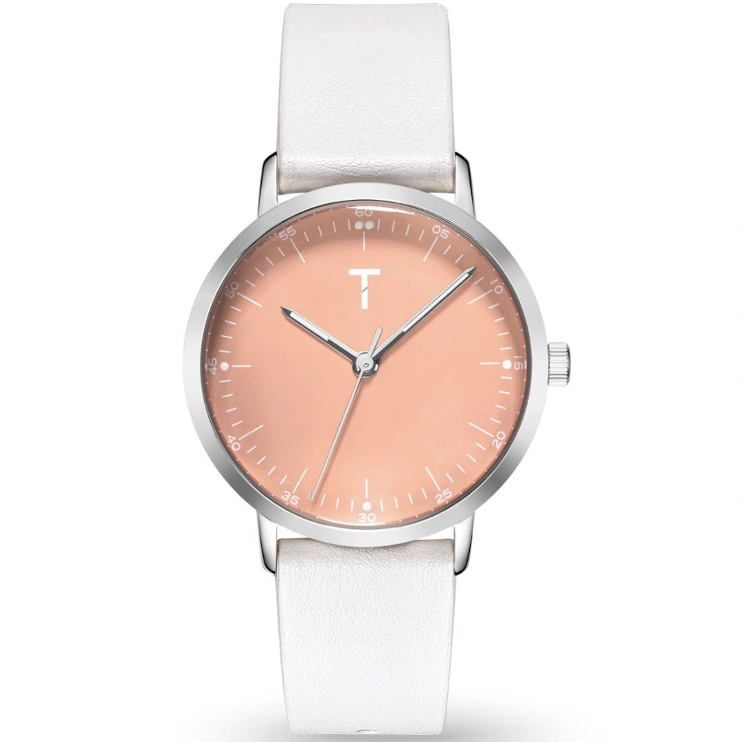 TLAK002 ساعة كلاسيك حريمي مقاومة للماء - أبيض
