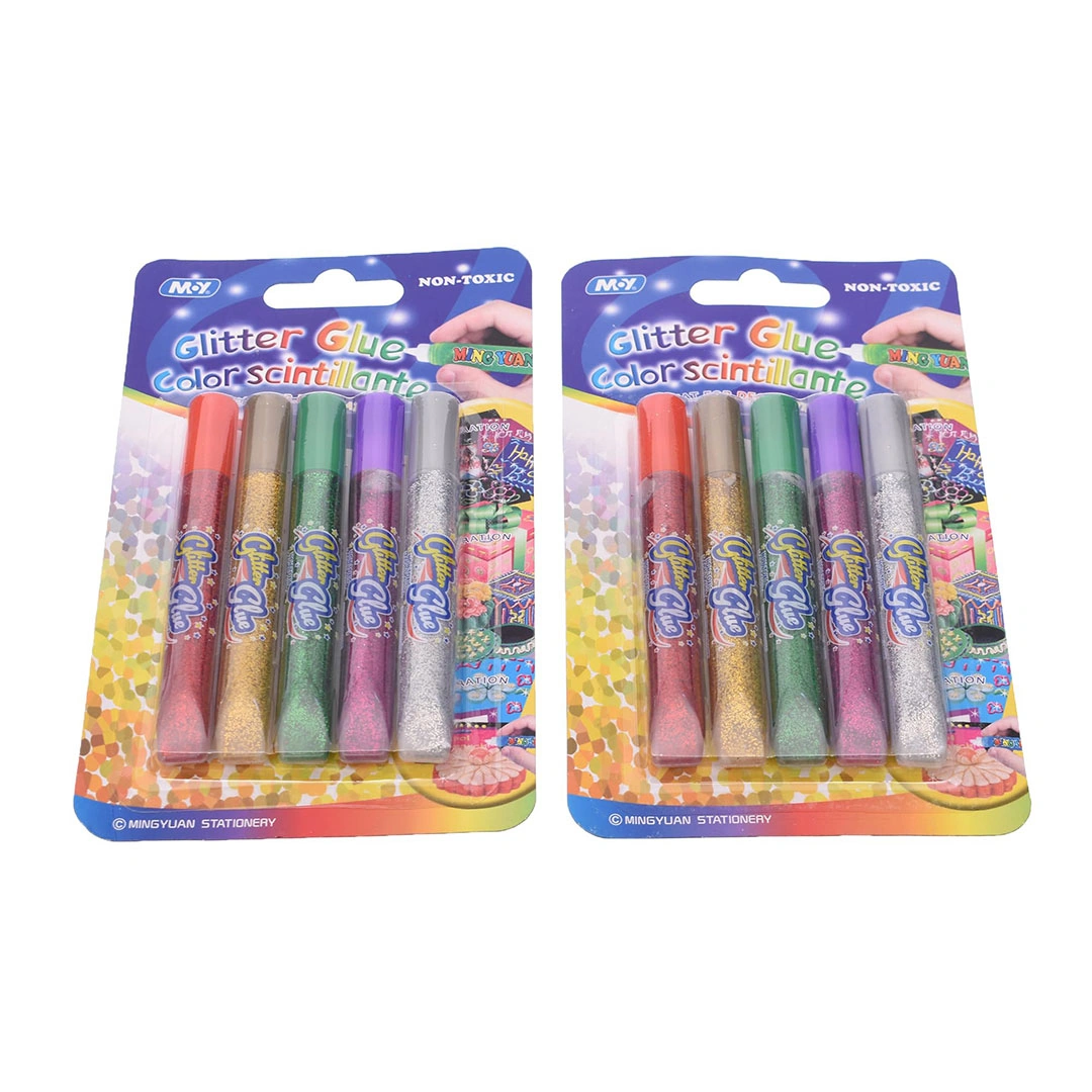 صمغ لامع معدني - 10 مل - 5 قطع