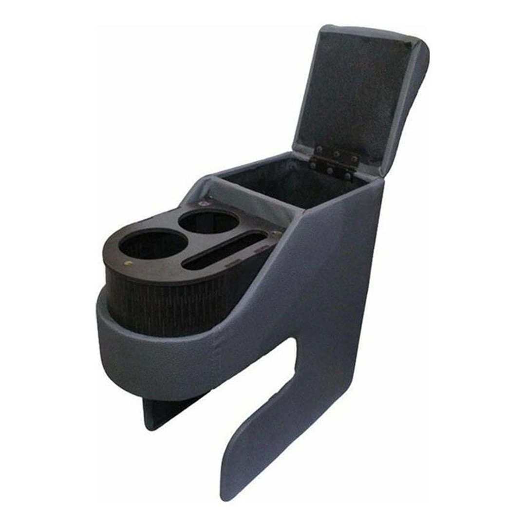 مخدع ذراع السيارة مع صندوق تخزين - رمادي