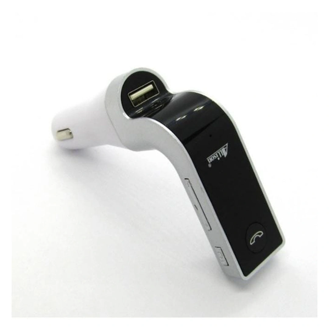 مشغل MP3 بالبلوتوث - منفذ شحن USB - فتحة بطاقة TF - أبيض