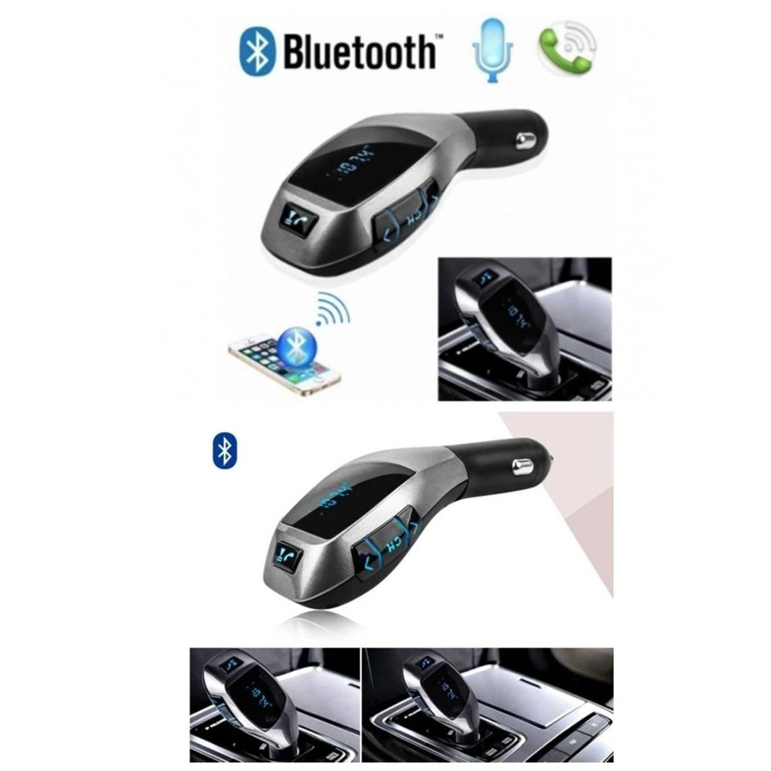 مشغل MP3 بالبلوتوث - منفذ شحن USB - فتحة بطاقة TF - أسود