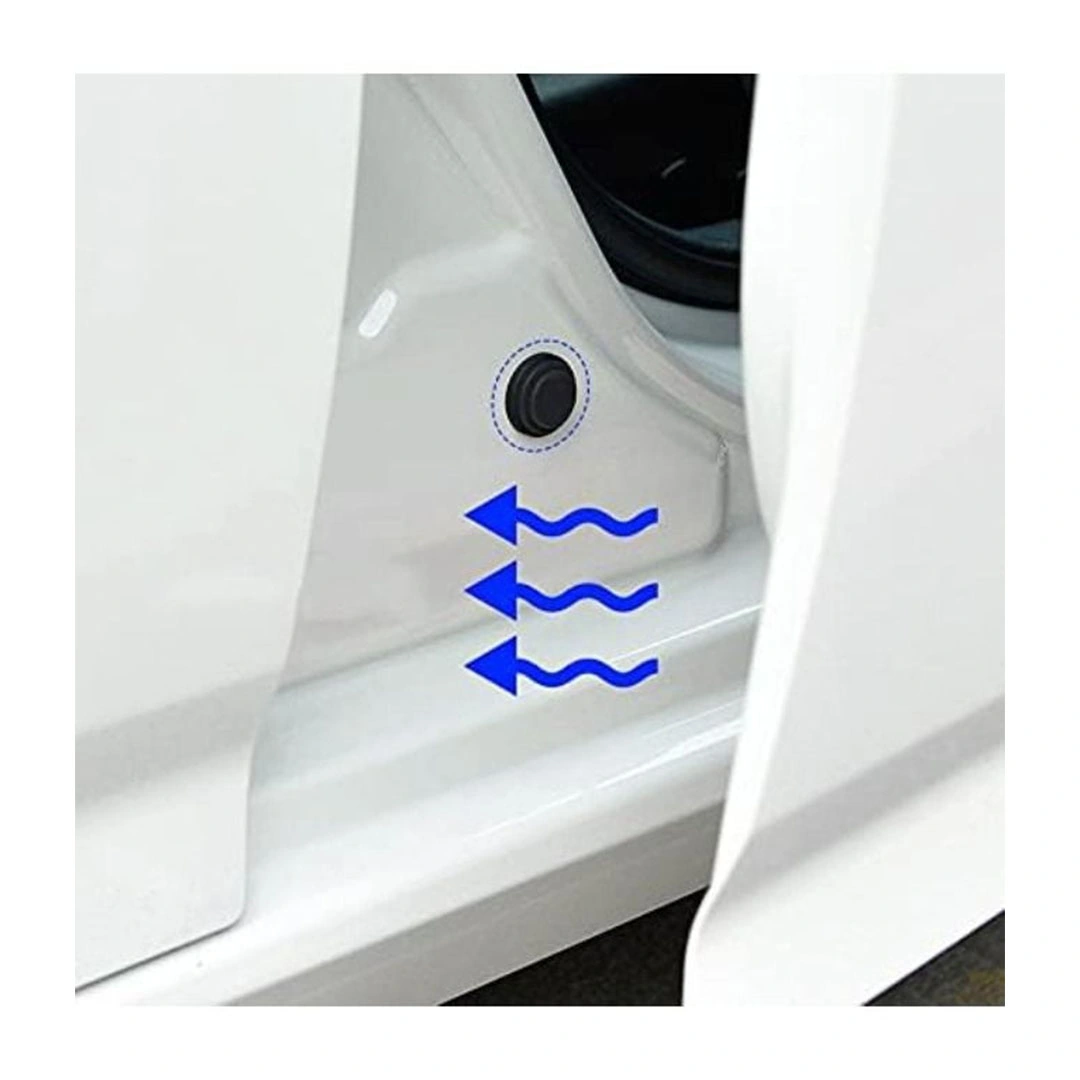 ملصق حماية لباب السيارة - 12 قطعة - أسود