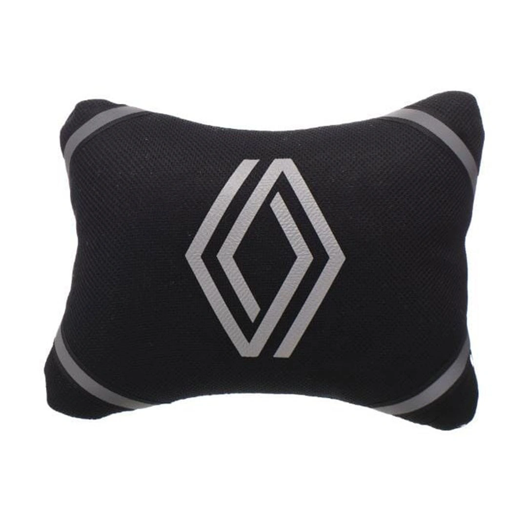 وسادة للرقبة لسيارة رينو - 2 قطعة - أسود /أبيض