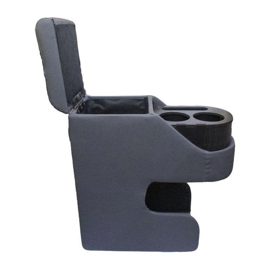 مخدع ذراع السيارة مع صندوق تخزين - رمادي