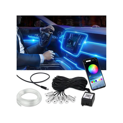 شريط إضاءة داخلي LED للسيارة - 6 متر - متعدد الالوالان