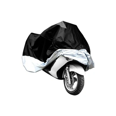 غطاء دراجة نارية ضد الماء XXL - فضي