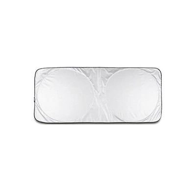 شماسة للزجاج الأمامي للسيارة - فضي