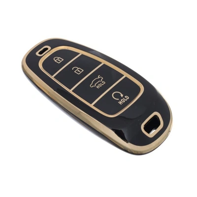 جراب سيليكون لهيونداي توسان - TPU - أسود ذهبي