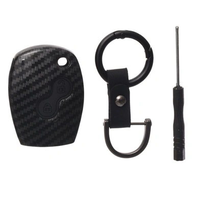 جراب مفتاح فاخر لرينو - كربون - أسود