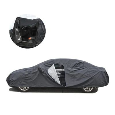 غطاء سيارة بطبقتين - مبطن بالقطن - حماية ضد الماء والشمس - XL