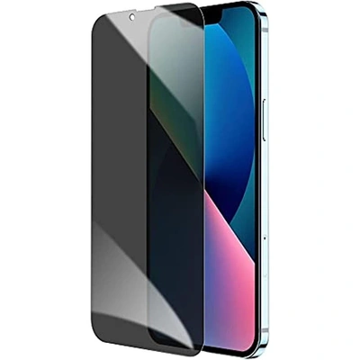 أسكرين من الزجاج المقوى لموبايل ايفون 13 برو ماكس - أسود