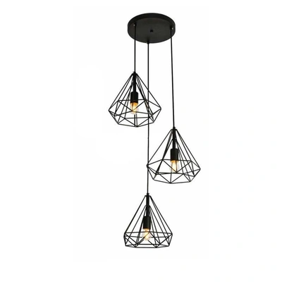 نجفة سقف مودرن - أسود