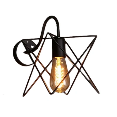 أبليك للحائط بشكل مودرن - أسود