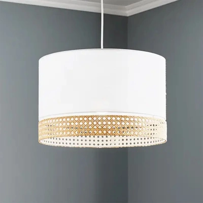 نجفة للسقف مودرن - بيج/أبيض