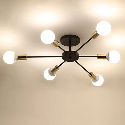 نجفة للسقف أستايل مودرن - أسود