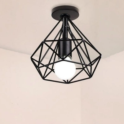 مصباح للسقف مودرن - أسود