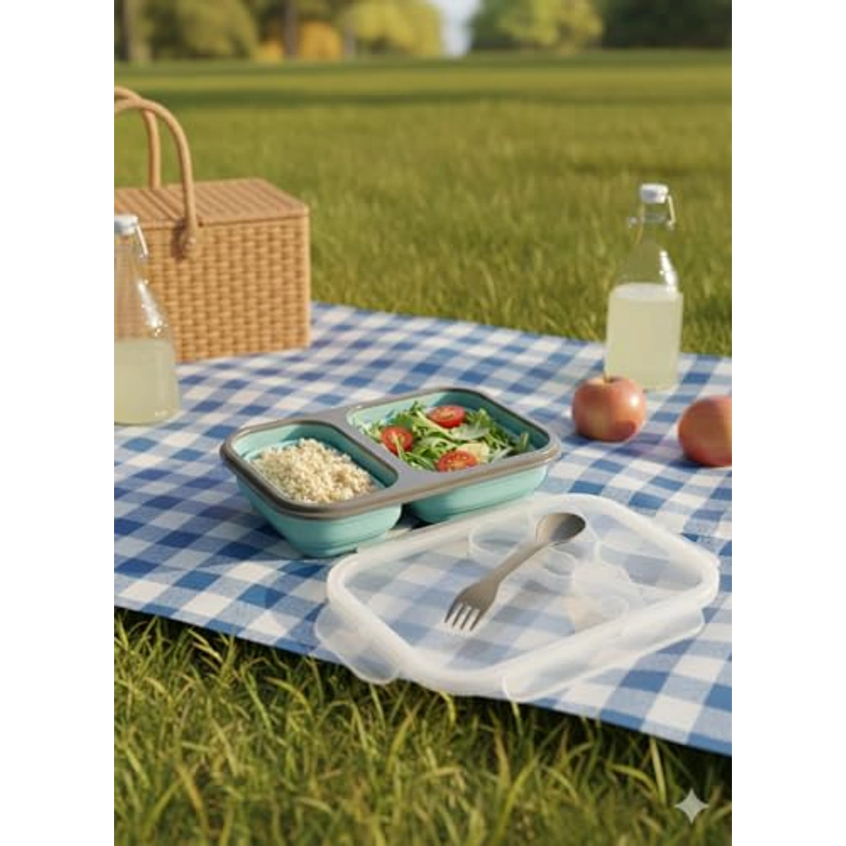 لانش بوكس سيليكون قابل للطي - 800 مل