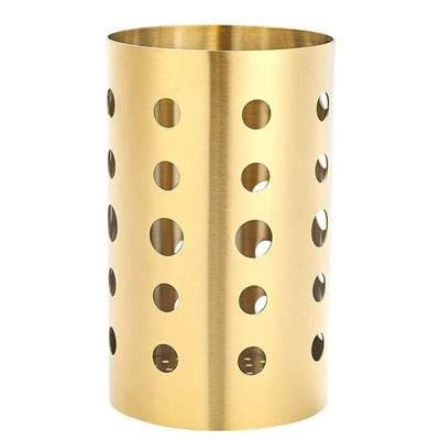 حامل ومصفاة ادوات الطعام - ذهبي