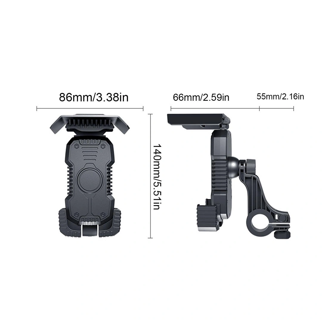 حامل موبايل للدراجات الناريه - أسود