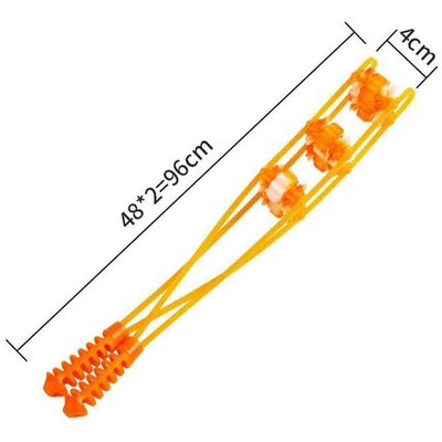 أداة تدليك الظهر المحمولة باليد - برتقالي