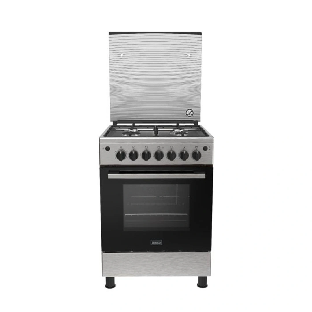 بوتاجاز زانوسي غاز - 4 شعلة - مع فرن - ZCG622A6XB
