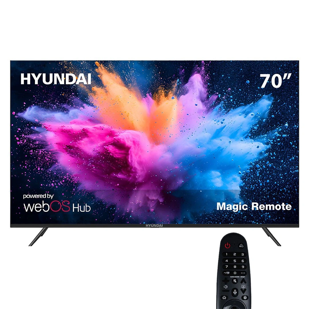 تلفزيون سمارت هيونداي 70 بوصة LED - دقة 4K UHD - بريسيفر داخلي - L70HYNDA650