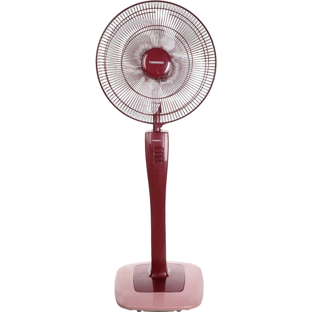 مروحة ستاند تورنيدو - 16 بوصة - TSF-74 - احمر داكن