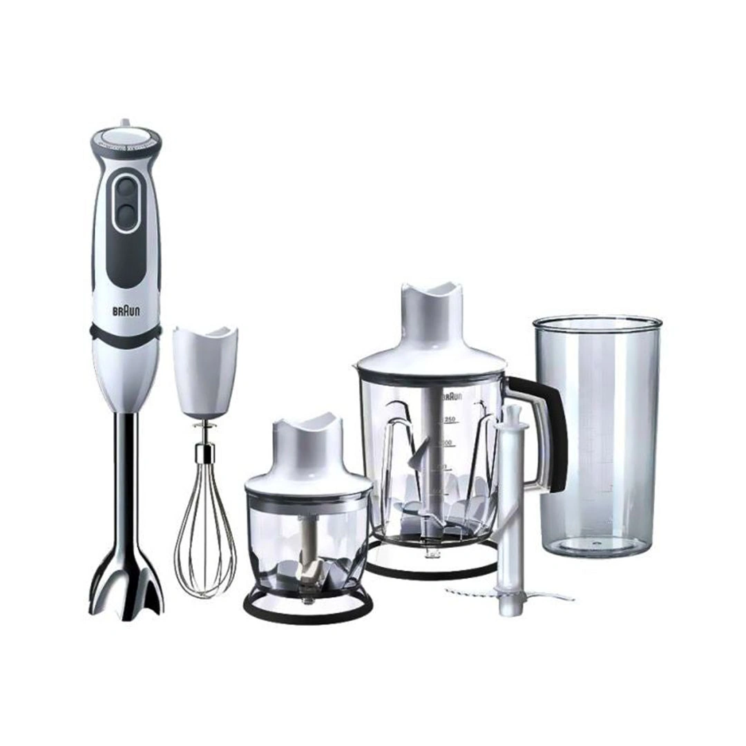 خلاط يدوي براون ملتي كويك - 1000 وات - أبيض/رمادي - MQ5245 WH