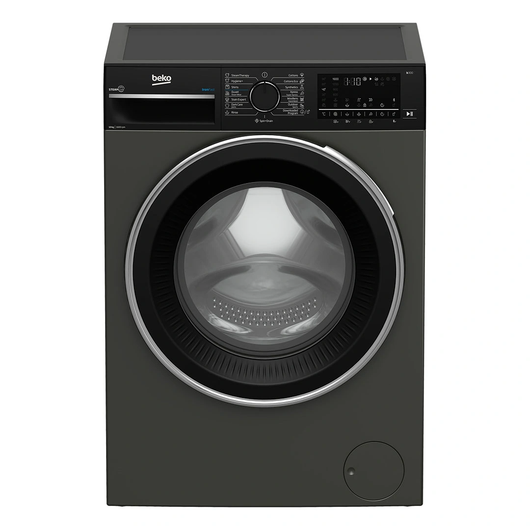 غسالة ملابس بيكو أوتوماتيك ديجيتال إنفرتر - 10 كيلو - 1600 لفة - رمادي - B3WFU501040MCI