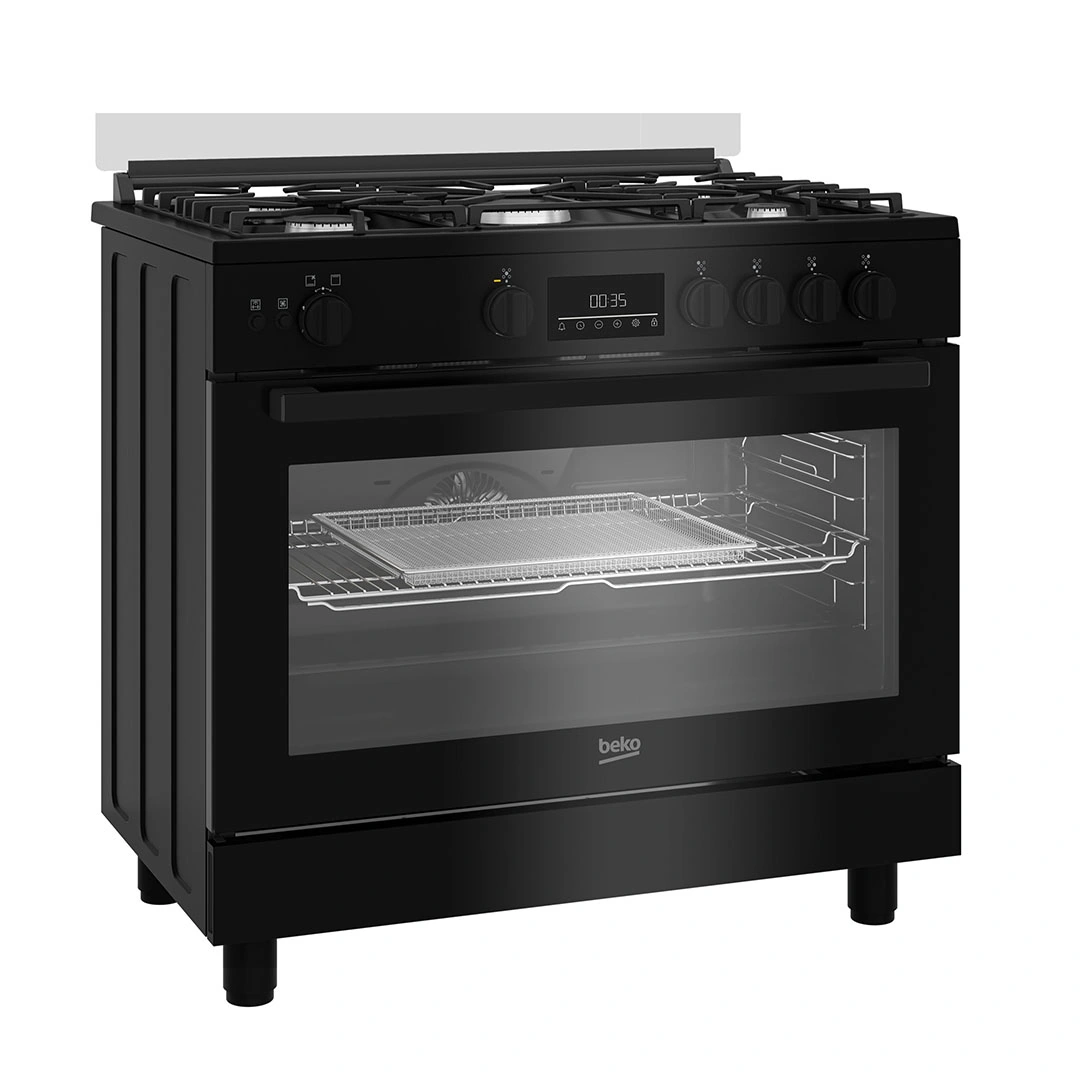 بوتاجاز غاز بيكو بشواية - 5 شعلة - أسود - BGGR11225GB