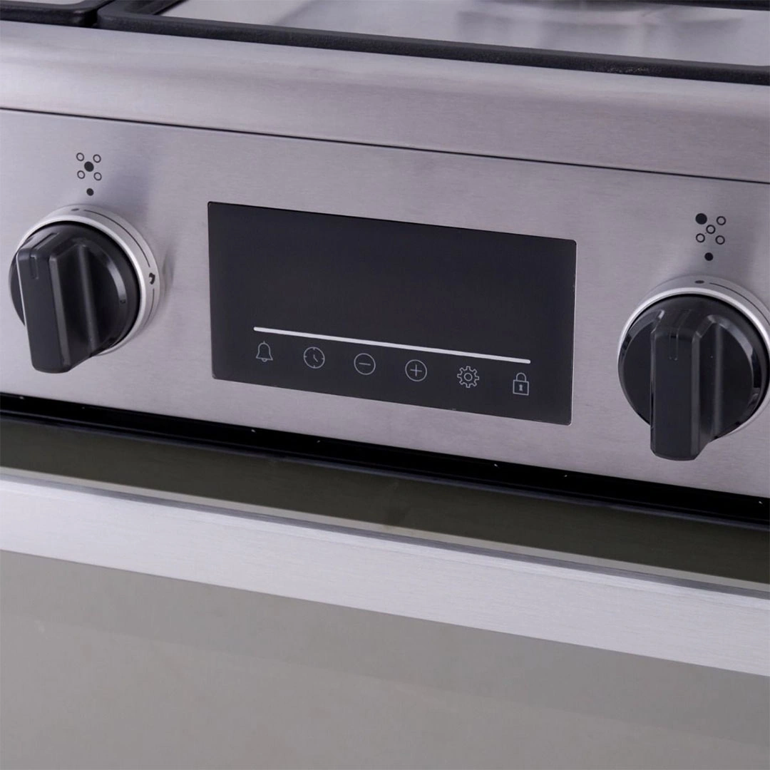 بوتاجاز غاز أريستون - 5 شعلات - فضي - ARR 9GGF 33229 XNA