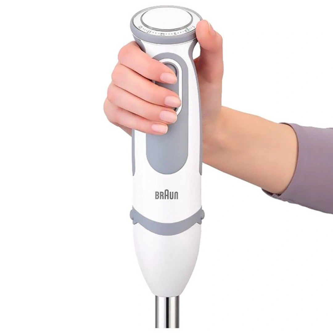 خلاط يدوي براون ملتي كويك - 1000 وات - أبيض/رمادي - MQ5245 WH