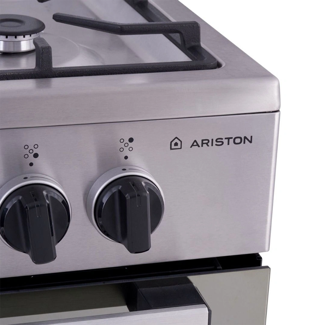 بوتاجاز غاز أريستون - 5 شعلات - فضي - ARR 9GGF 33229 XNA