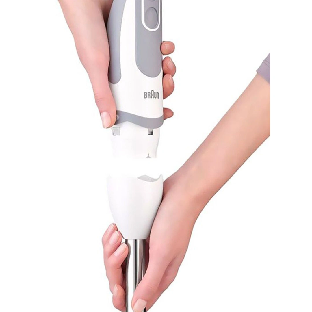 خلاط يدوي براون ملتي كويك - 1000 وات - أبيض/رمادي - MQ5245 WH