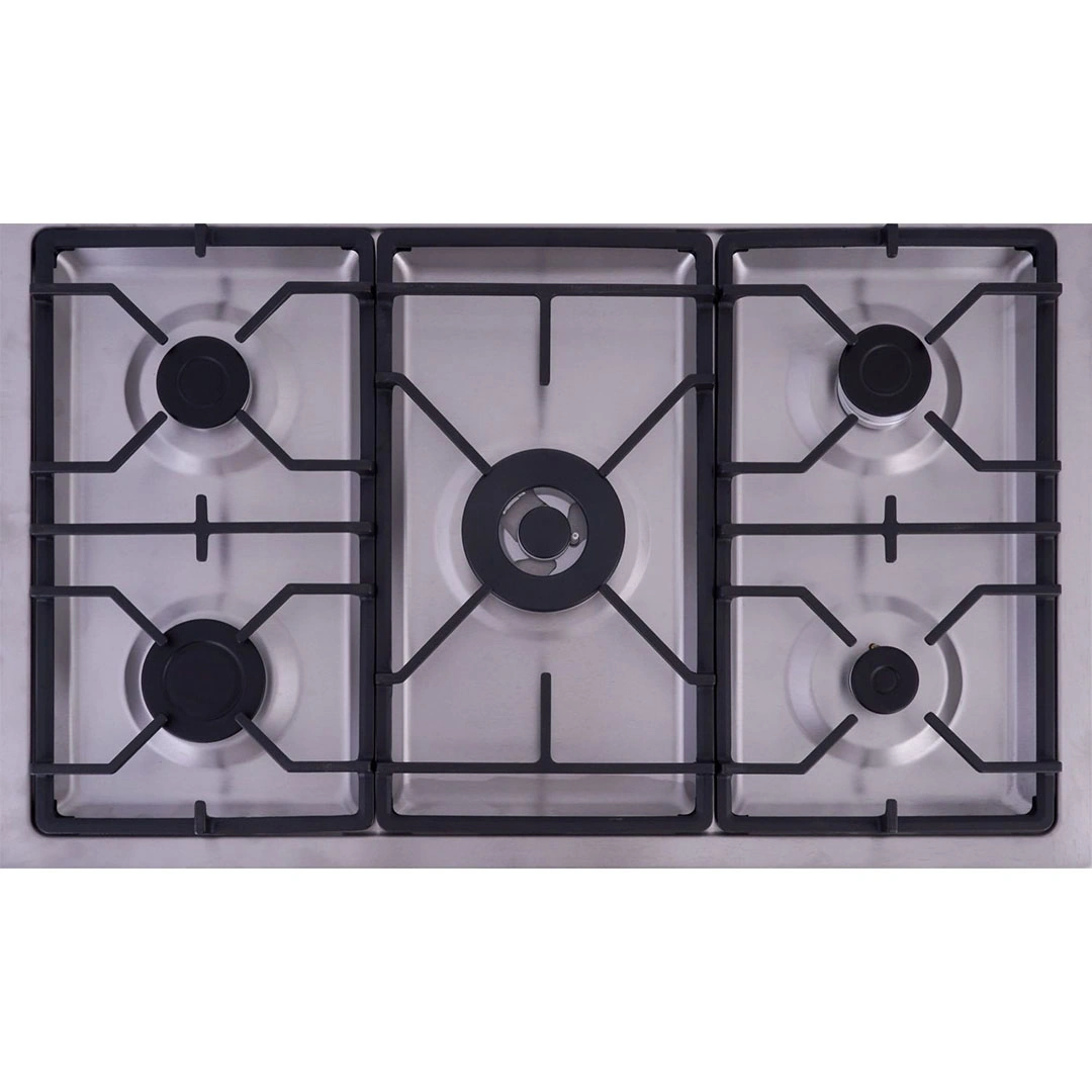 بوتاجاز غاز أريستون - 5 شعلات - فضي - ARR 9GGF 33229 XNA