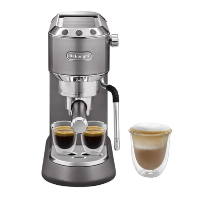 ماكينة قهوة اسبريسو ديلونجي ديديكا ارتي - 1 لتر - 1350 وات - رمادى - EC885.​GY